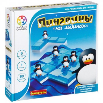 Логическая игра Bondibon "Пингвины на льдинах"
