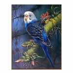 Алмазная мозаика "Волнистый попугайчик в тропиках"